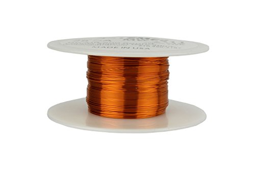 TEMCo 28 AWG Copper Magnet Wire - 2 oz 249 ft 200°C Magnetic Coil Winding