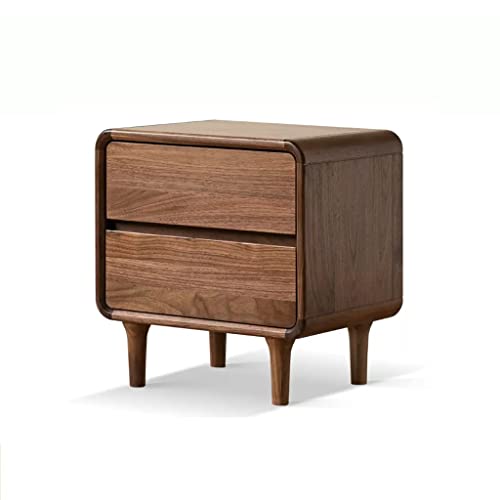 INUUXLG Nightstands Home Creative Retro Bedside Table Double Sliding Drawer Storage Cabinet Bedroom Locker Living Room Sofa Side Cabinet Nightstand Side Table ()