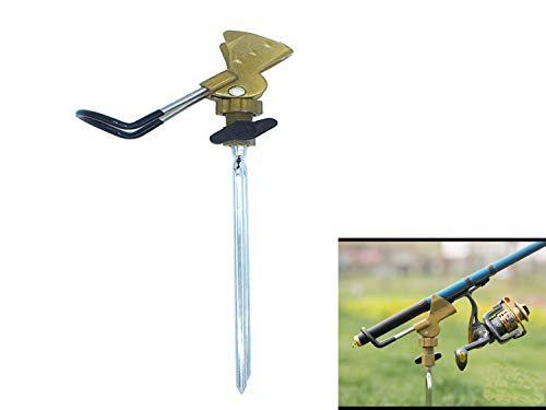 QDD Adjustable Stainless Steel Fishing Swivel Stand Ground Insert Stand Holder Fishing Rod