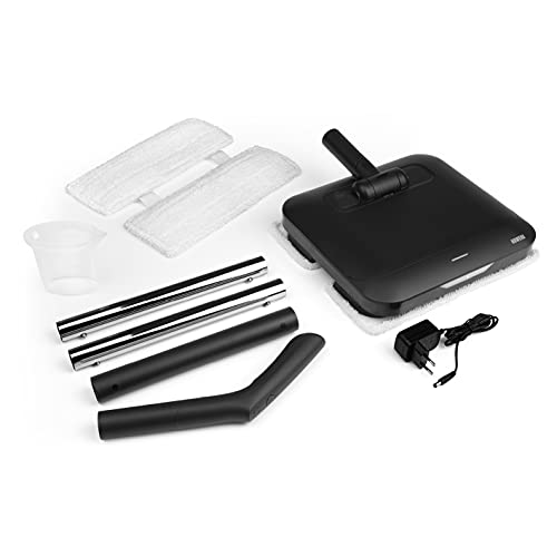 N8WERK Bodenwischer mit Vibrationsfunktion in der Midnight Black Edition | LED-Beleuchtung & 2 Mikrofasertücher, Maße (L x B x H): 115 x 27,5 x 30,4 cm – Bild 7