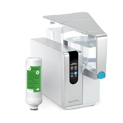 AquaTru Classic Alkaline Countertop Water Filter System for PFAS & Other Contaminants with 4-Stage Ultra Reverse Osmosis Technology (No Plumbing or Installation Required) | BPA Free