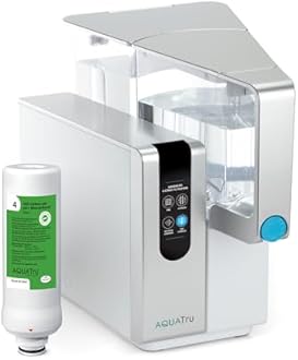 AquaTru Classic Alkaline Countertop Water Purifier | Certified 4-Stage Reverse Osmosis System Removes 84 Contaminants Including Forever Chemicals, Lead & Fluoride | Adds Minerals | No Plumbing