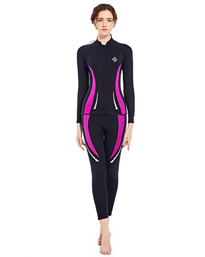 Seaskin Wetsuit Tops para Mujeres 3mm con Cierre Frontal miniatura 5