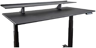 Stand Up Desk Store 60" Clamp-On Desk Shelf | Monitor Stand with Adjustable