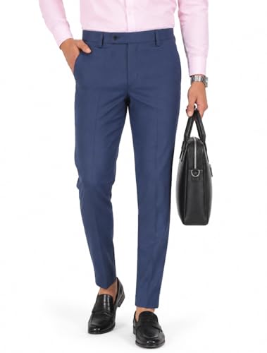 Image of SUNPOINT Formal Pants for Men Office Wear - Premium Regular Fit Formal Trouser for Men, Boys, Gents Bottom Formal wear for Office Meeting, Party, Gathering, Wedding