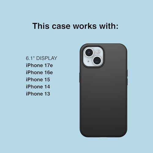 OtterBox iPhone 17e, 16e, 15, 14, & 13 Commuter Series Case - Black, Slim & Tough, Pocket-Friendly, with Port Protection - Image 3