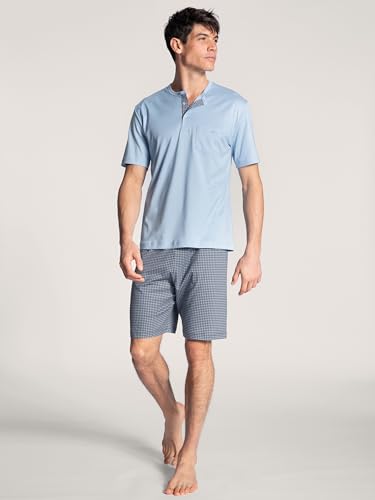 Men's Relax Choice Supima Cotton Pajama Short Set, 41967, Placid Blue, L3