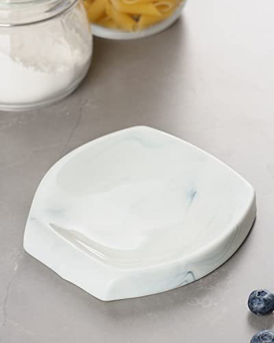 Getstar Ceramic Spoon Rest For Stove Top, Large Spoon Holder For Kitchen Counter, Dishwasher Safe, Marble Decor Finish #TOP5