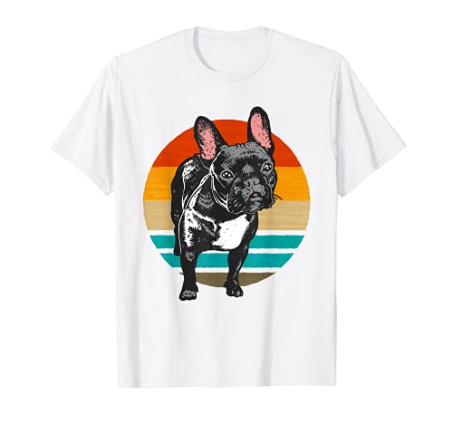 French Bulldog Vintage Retro Design Frenchie Dog Lover T-Shirt