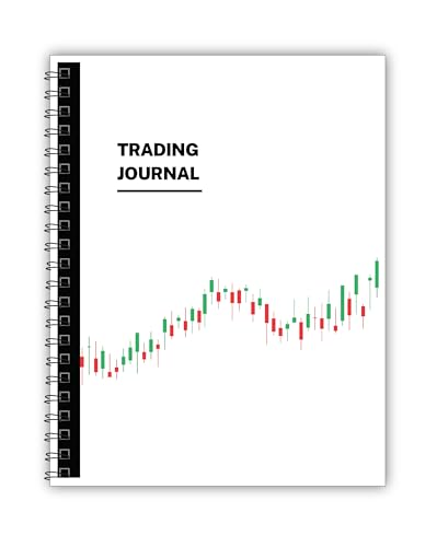 Image of TimeWise Monochrome Trading Journal 124 Pages Stock Market (White)