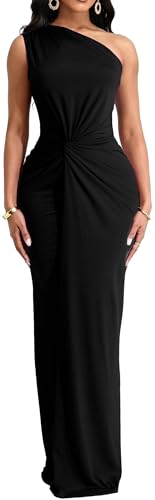 Image of SxClub Formal Dress for Women Cocktail Sexy Bodycon Sleeveless Evening Party Floor Length Long Prom Dresses