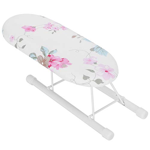 AUHX Ironing Board, Small Ironing Board Foldable Space Saving for Sleeve Cuff Neckline Collar for Home Travel Use(Flower Pattern 1)