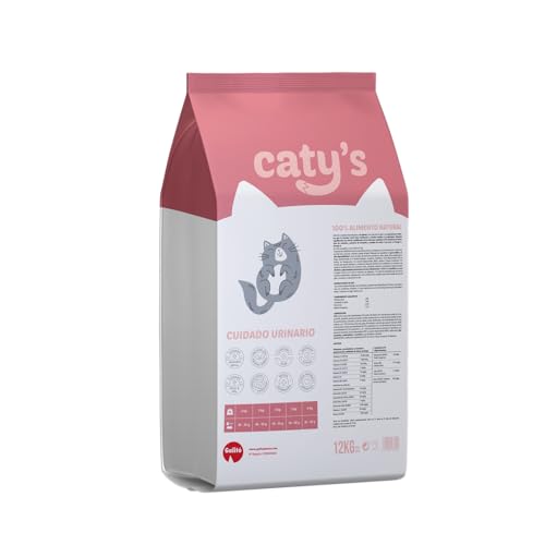 Caty’s Pienso Natural para Gatos Urinary 12 kg - Comida Seca de Pollo y Arroz para Transtornos Urinarios - Facil Digestion Alta Palatabilidad - Producto Nacional 100% (12Kg)