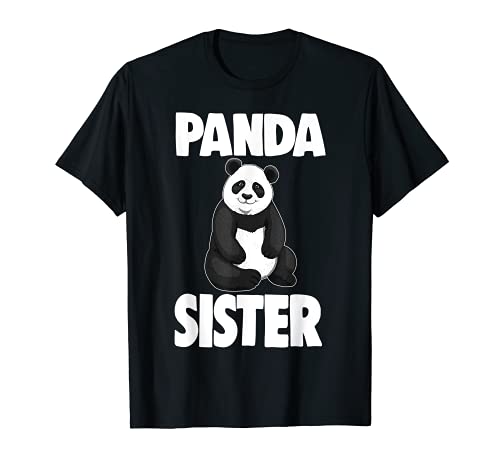 Panda Sister Tee Shirts Funny Women Bear Tee Panda Love T-Shirt
