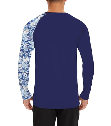 Rash Guard for Men UPF 50+ SPF Fishing Shirts Long Sleeve Swim Shirts Sun Protection Surfing Beach Outdoor QYY240243