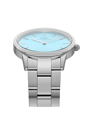 Daniel Wellington Iconic Link Capri Blue Dial Silver Watch - Image 3
