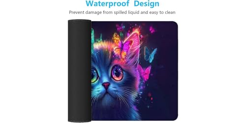 Tapis de souris grand format antidérapant pour PC et portable - 7