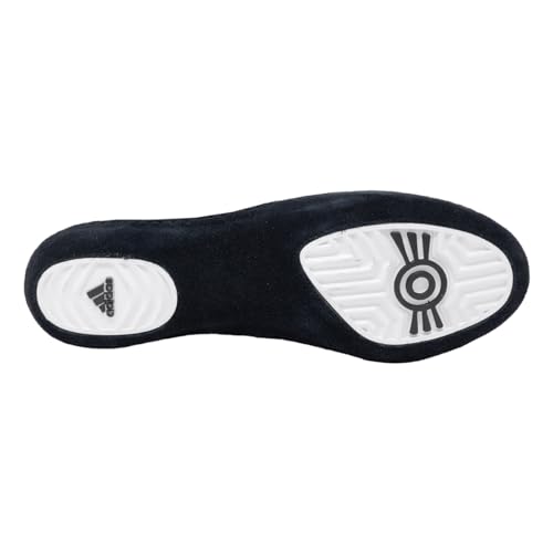 adidas Tênis de luta livre Combat Speed 4, Preto/branco, 4.5