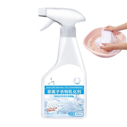 Erconsso Spray Quitamanchas para Ropa - Eliminador Natural De Manchas En La Ropa - 300ml Eliminación De Grasa Aceite Sangre Fruta Café Barro Suciedad
