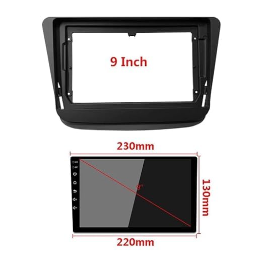Image of Audio Wheels Car Android Frame ABS300 Plastic Material 9 inch with Wiring (Maruti WagonR 2019-2023)