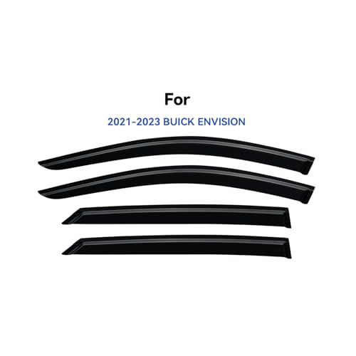 Image of Window Visors Rain Guards for 2021 2022 2023 Buick Envision, Out-Channel Window Vent Wind Deflectors Visors Shades for 21 22 23 Buick Envision