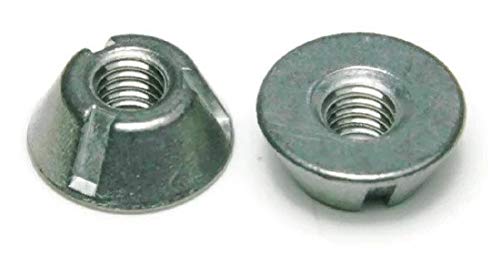 Tri-Groove Tamper Proof Security Nuts Zamak 5 Zinc 3/8"-16 - Qty 25 #TOP1