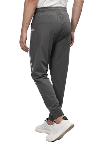 Image of CHKOKKO Men's Regular Fit Mid Rise Solid Sports Running Gym Track Pant Lower With Pocket