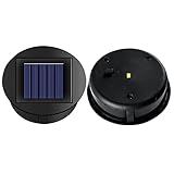 Einfach zu bedienen: Dieser DIY-Lichtdeckel hat einen Schalter an der Unterseite und öffnet den Schalter während des Ladevorgangs. Dieses Deckellicht wird automatisch ein- und ausgeschaltet und wird sofort zu einer Solarwegbeleuchtung / Solargartenbeleuchtung.