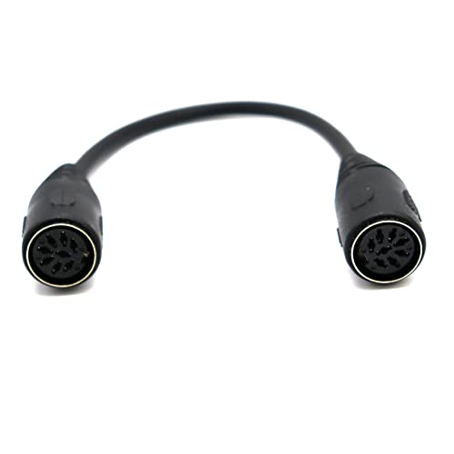 Cable MIDI de 8 pines hembra a hembra extensión DIN de 0,2 metros 5