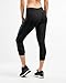2XU Women's Mid-Rise 7/8 Compression Tights, Black/Dotted Black Logo, Small