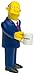 The Simpsons Series 8 Action Figure Superintendent Chalmers