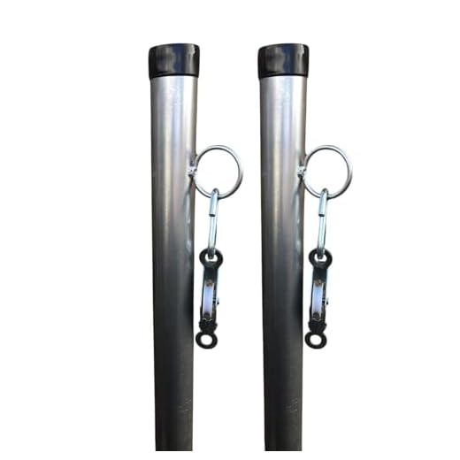 Galvanised Washing Line Post with Pulley