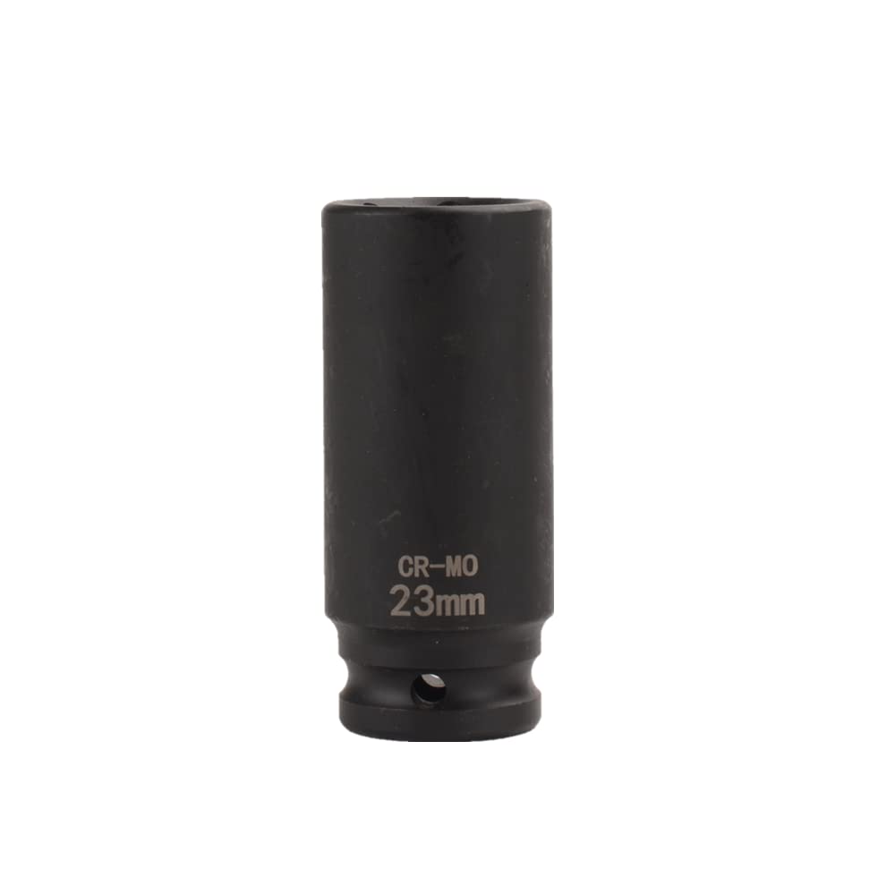 FLZOSPER 1/2 Inch Drive x 23 mm Deep 6-Point Impact Socket?42 CR-MO