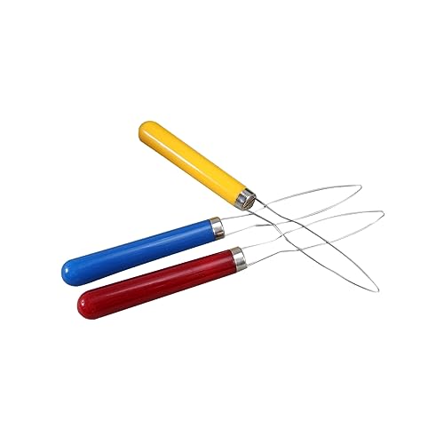 Healeved Button Assist Device 3pcs Grip Button Hook Plastic Handle for Fastening