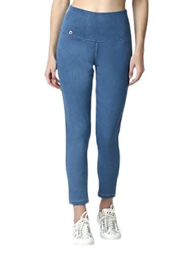 4 flies Skinny Fit Stretchable High Waist Ankle Length Jeggings for Women(STN-36_Blue_36)-picture-57