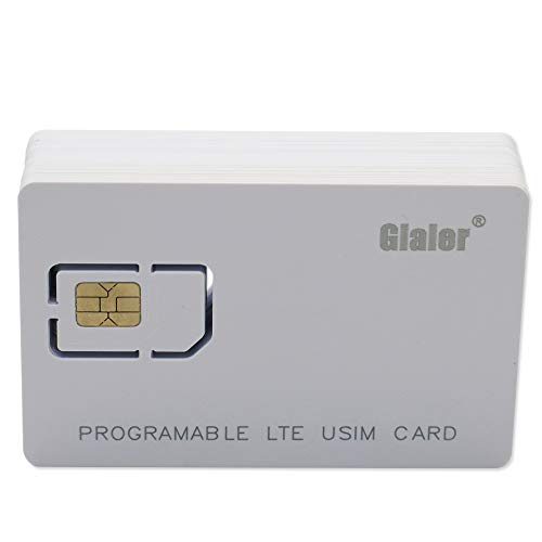 Gialer 30Pcs Writable Programmable Sim Card 4G Lte Wcdma Gsm Nano Micro 2Ff 3Ff 4Ff Blank Usim Card For Telecom Operator (30Pcs) #TOP26
