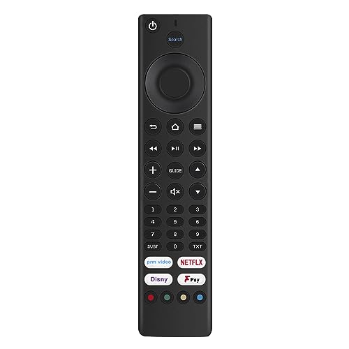 VINABTY RM-C3255 Replace Voice Remote Control Fit for Toshiba Ferguson JVC TV F4320AFR F4020AFR RMC3255 LT-40CF700 LT-32CF600 LT-43CF700 LT-40CF890 LT-49CF890 LT-55CF890 RC39177 CT-8570 CT-8565