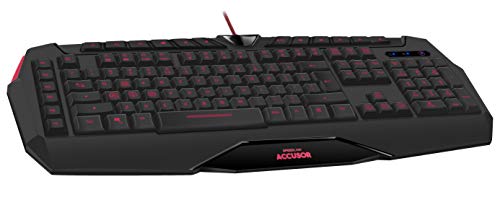 Accusor Advanced Gaming Keyboard, zwart-US lay-out