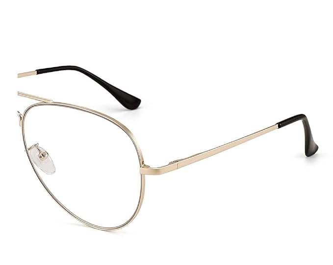 Image of Roshfort Unisex Aviator Blueray Block Uv Protected blue cut Computer Glasses spectacles Frame