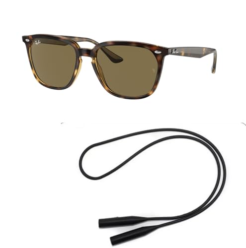 Ray-Ban RB4362 Sunglasses Bundle: RB 4362 710/73 Havana Dark Brown and Universal Anti-slip Silicone Leash2