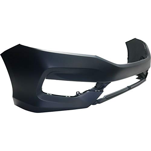 Image of Compatible with Honda Accord 2016-2017 Front Bumper Cover | CAPA Certified, Primed, With Fog Light Holes, Hybrid, Ready to Paint, OEM 71101T2FA50ZZ, HO1000302