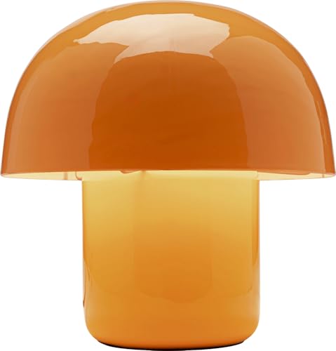 Kare Design Lámpara de Mesa Mushroom Shiny Duo Sunday, Naranja, Redonda, Forma de Honga, Altura 20 cm, Luz Decorativa, Decoración para Sala de Estar, sin Bombilla Incluida