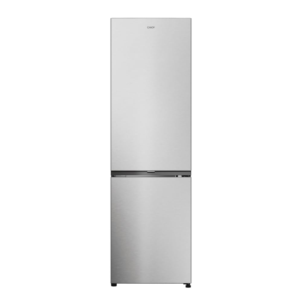 CANDY City Fresco 300 CNCQ2T518EX, Frigorífico Combi, 280L, Ancho 55cm, Altura 182cm, Total No Frost Circle+, Cajón Verdulero, Control Interno Digital, Iluminación LED, Puerta Reversible, 37DB, Inox