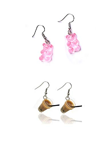 Tiande Creative Food Fruit Acrylic Big Drop Dangle Stud Earrings for Women Girls -Style 8