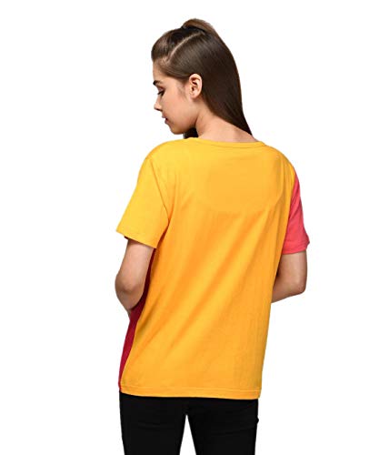 Image of KOTTY Women's Color Block Regular Fit T-Shirt