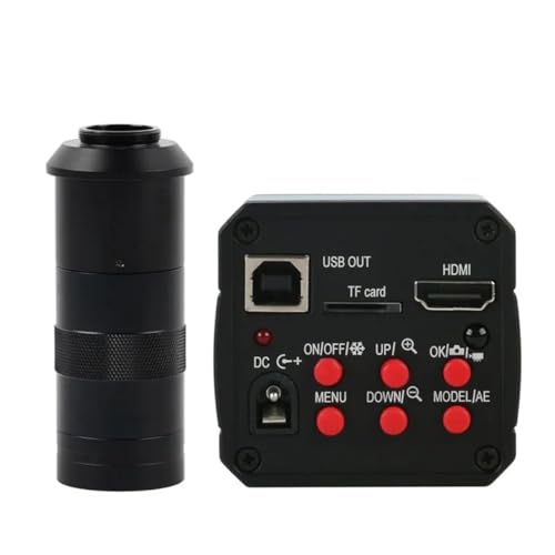 Microscope 18MP 1080P 60FPS USB Industry Video Microscope Camera Zoom C Mount Lens 56 LED Light(with 100X Lens)
