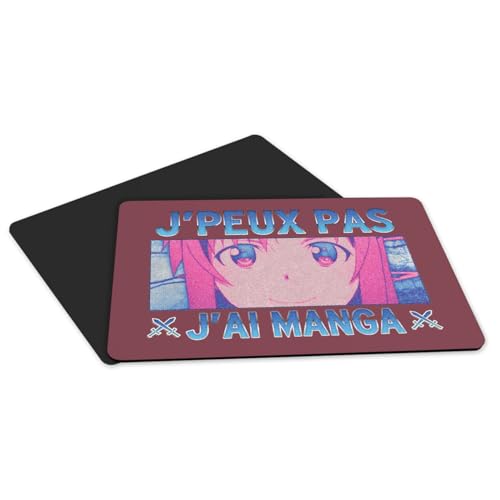 Set de table Manga Asuna lot de 4 grands dessous de table rouge