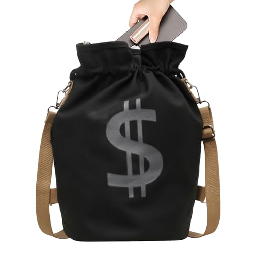 Sac à dos à cordon motif dollar pour l'école et le sport