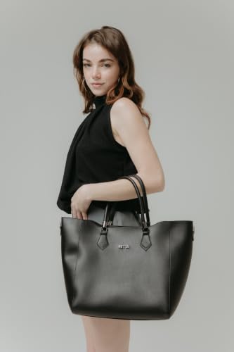 Bolsa Sacola Transversal e Necessarie Retta (Preta)