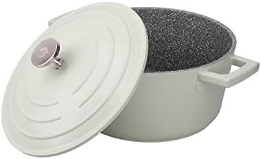 MasterClass Small Casserole Dish with Lid, Lightweight Cast Aluminium, Induction Hob and Oven Safe, Mint, 2.5 Litre/20 cm